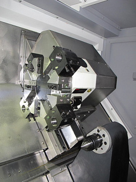 Токарный станок с наклонной станиной серии KTL-S (угол наклона станины 45°)